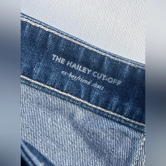 AG ADRIANO GOLDSCHMIED HaileyCutt Off EX Boyfriend Denim Shorts
